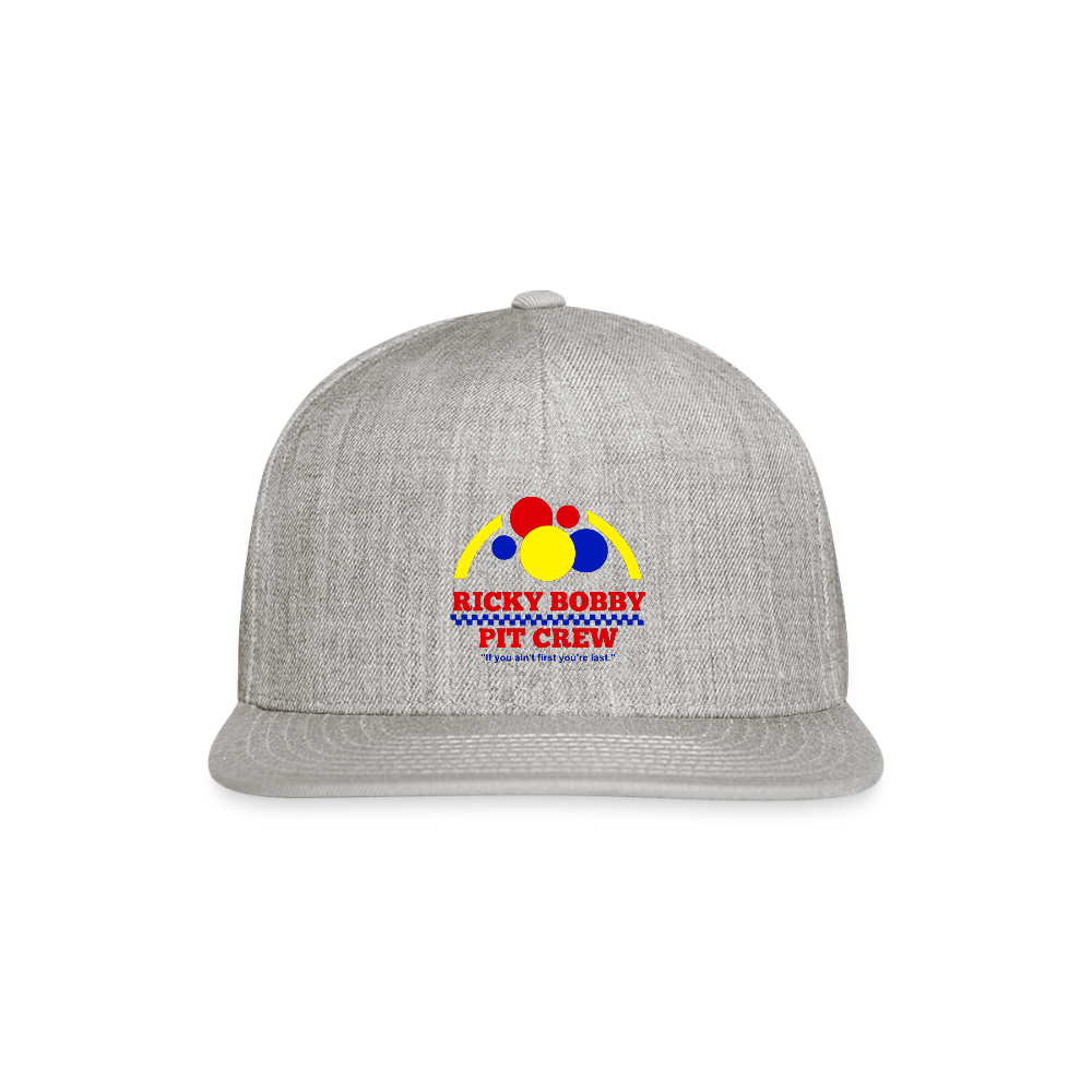 Rickey Bobby PC Snapback Baseball Cap - heather gray