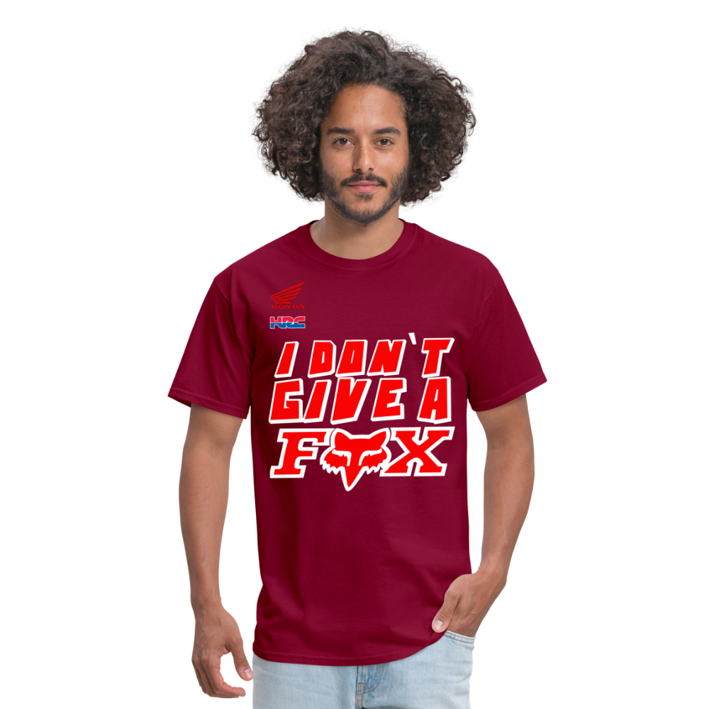 HRC Dont Give a Fox Honda Graphic Tee - burgundy