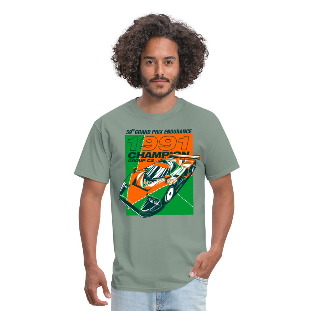 91 Porsche Group 2 Graphic Tee - sage