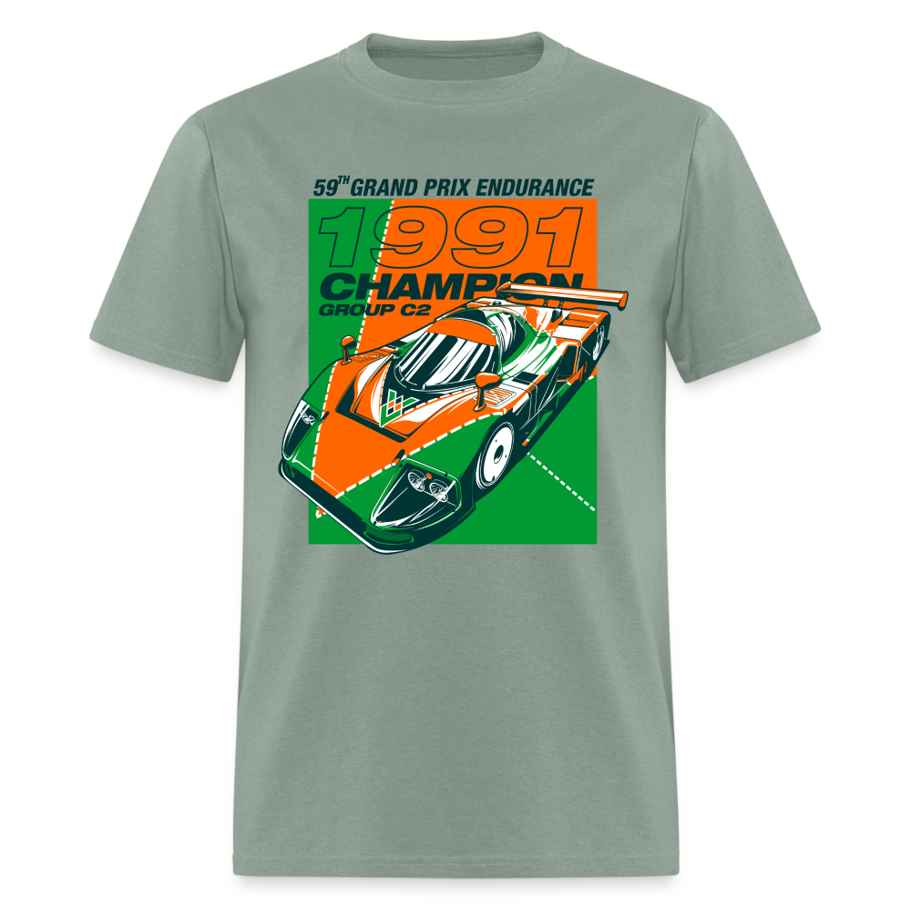 91 Porsche Group 2 Graphic Tee - sage