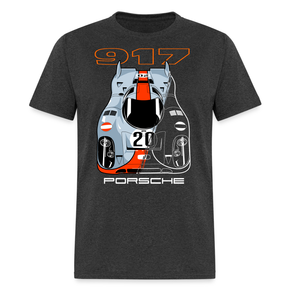 Porsche 917 GT Graphic Tee - heather black
