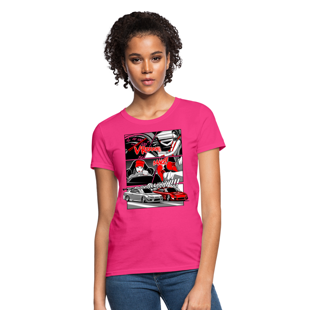 Women's Drift Graphic Tee - fuchsia