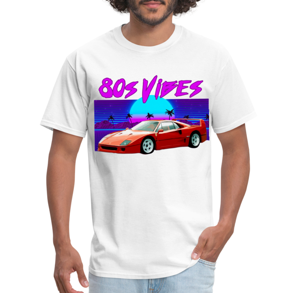 F40 80s Vibes graphic tee - white