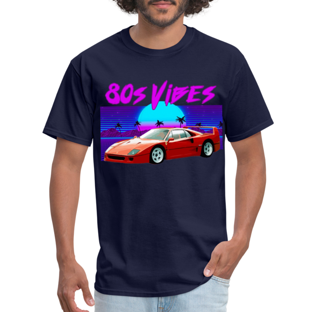 F40 80s Vibes graphic tee - navy