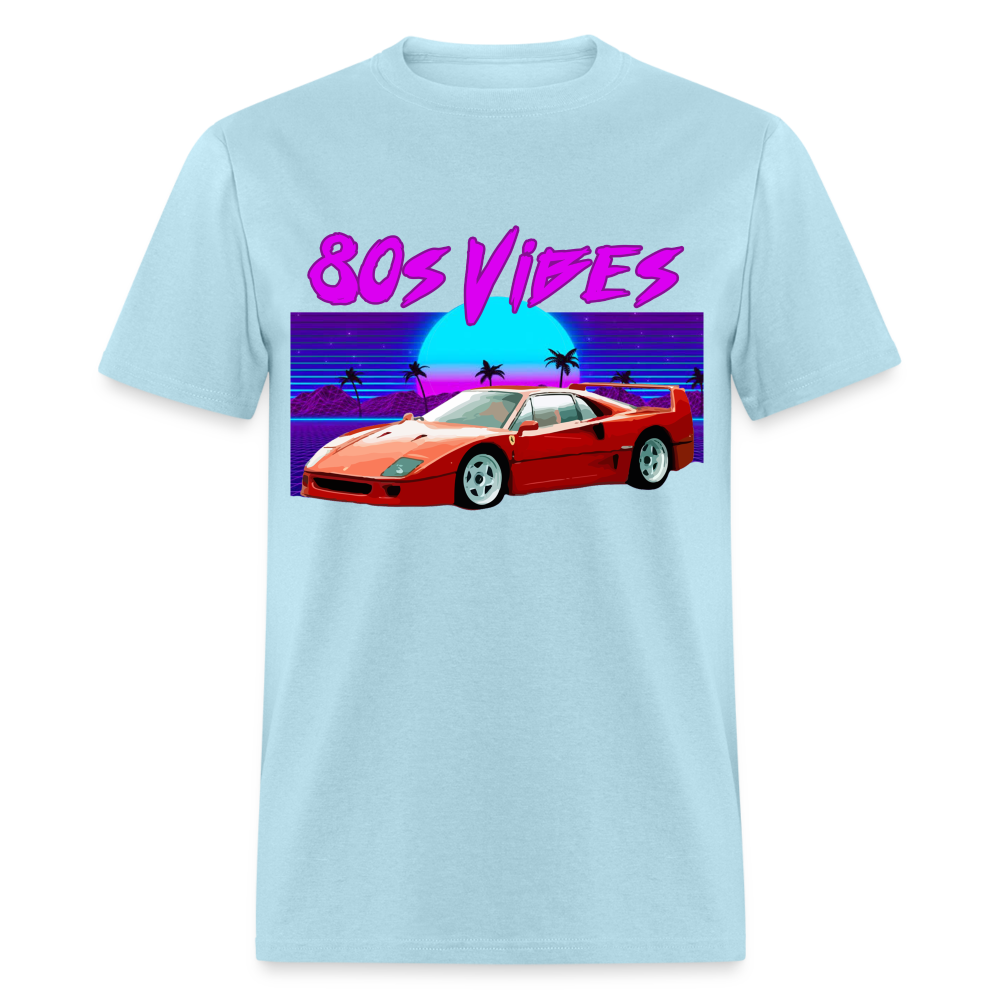 F40 80s Vibes graphic tee - powder blue