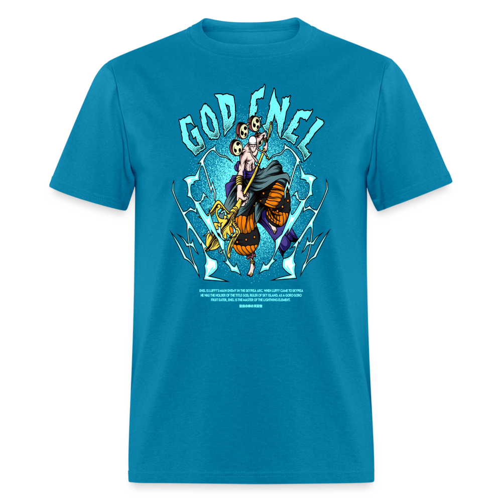 God Enel Graphic Tee - turquoise