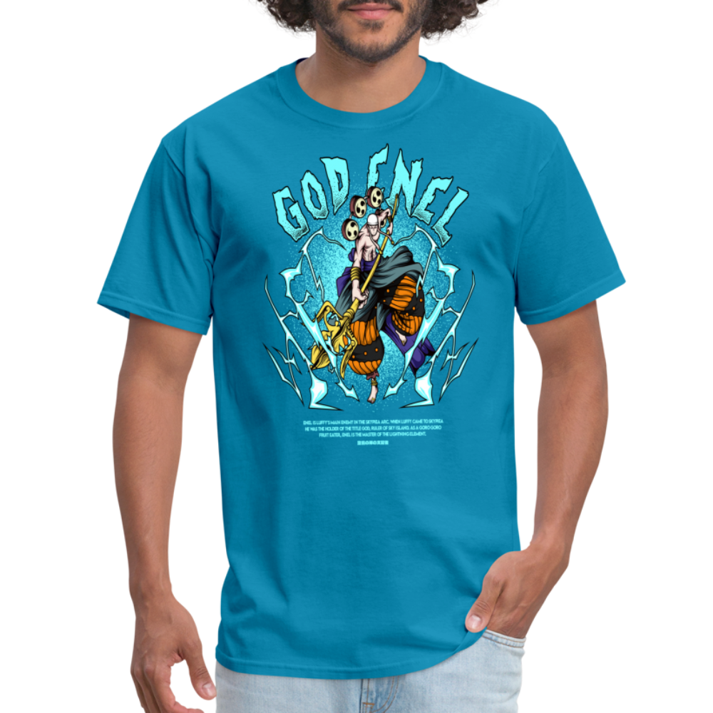 God Enel Graphic Tee - turquoise