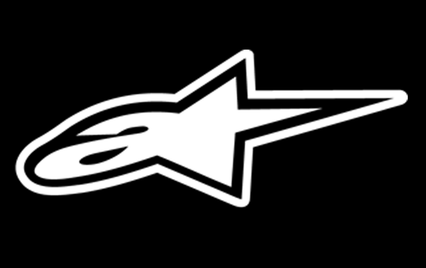Alpinestars Vinyl Decal Outline Style