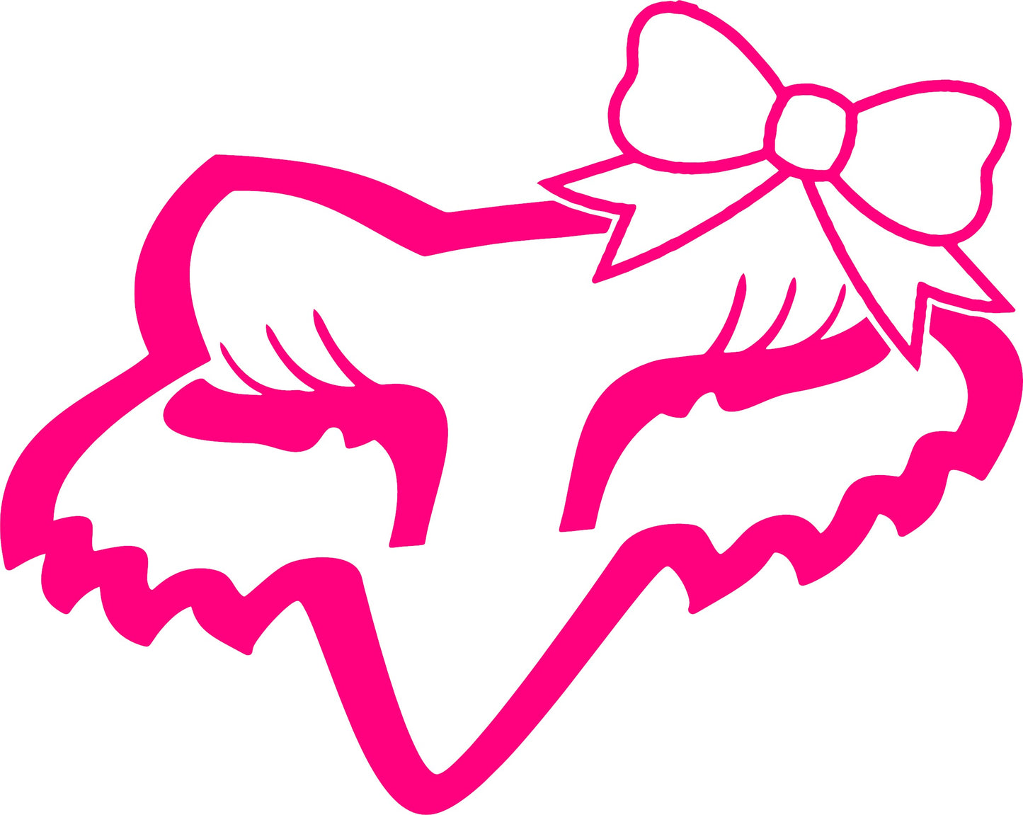 Fox Racing Decals Female Head Design