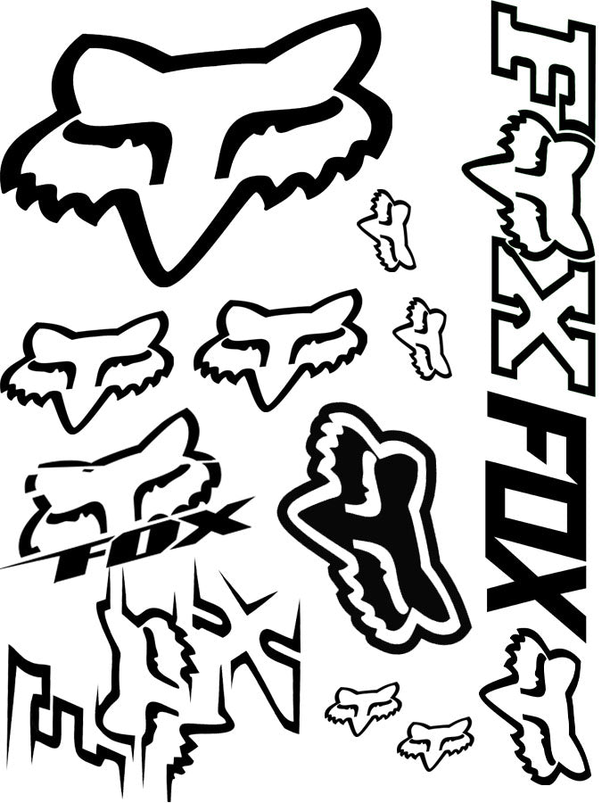 Fox Racing Sponsor Sheet