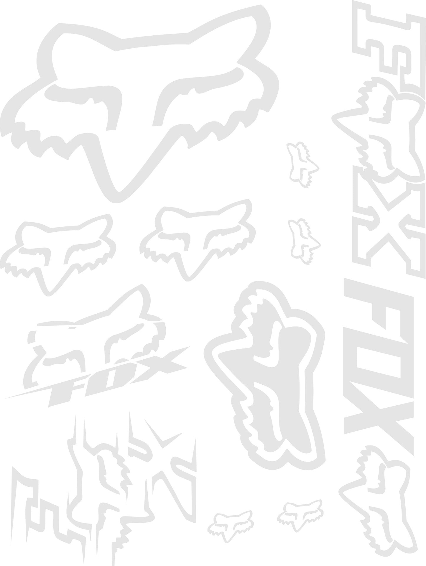 Fox Racing Sponsor Sheet