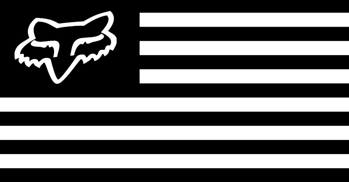 Fox Racing Decals US Flag