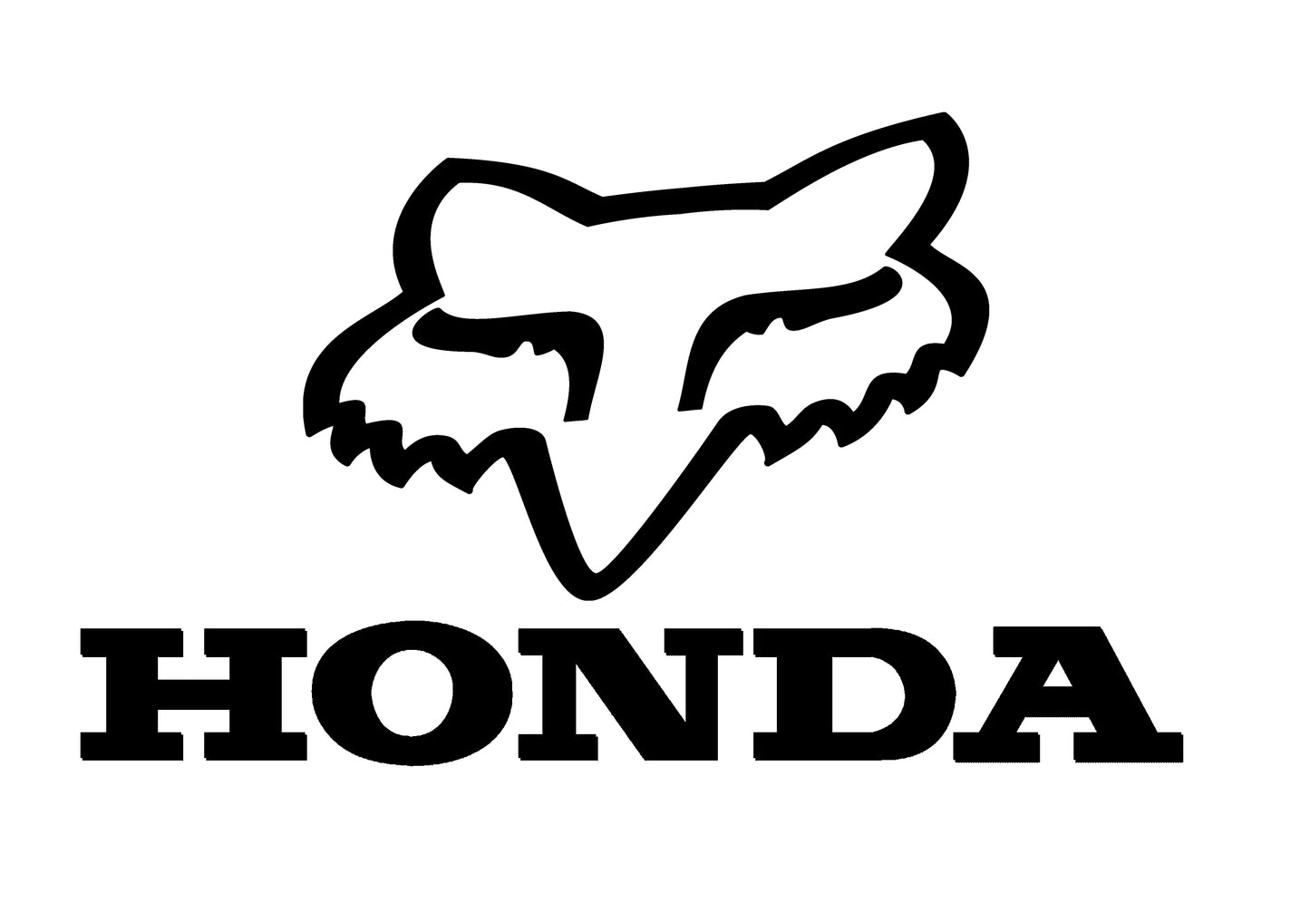 Honda Fox Racing Decal