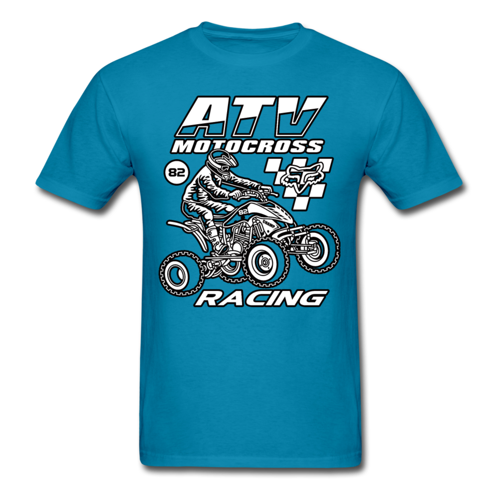 Vintage ATV Racing Graphic Tee; MX, Supercross - turquoise
