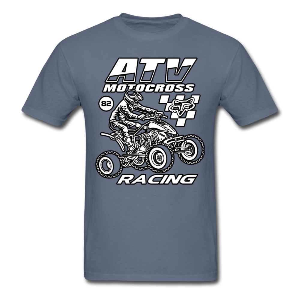 Vintage ATV Racing Graphic Tee; MX, Supercross - denim