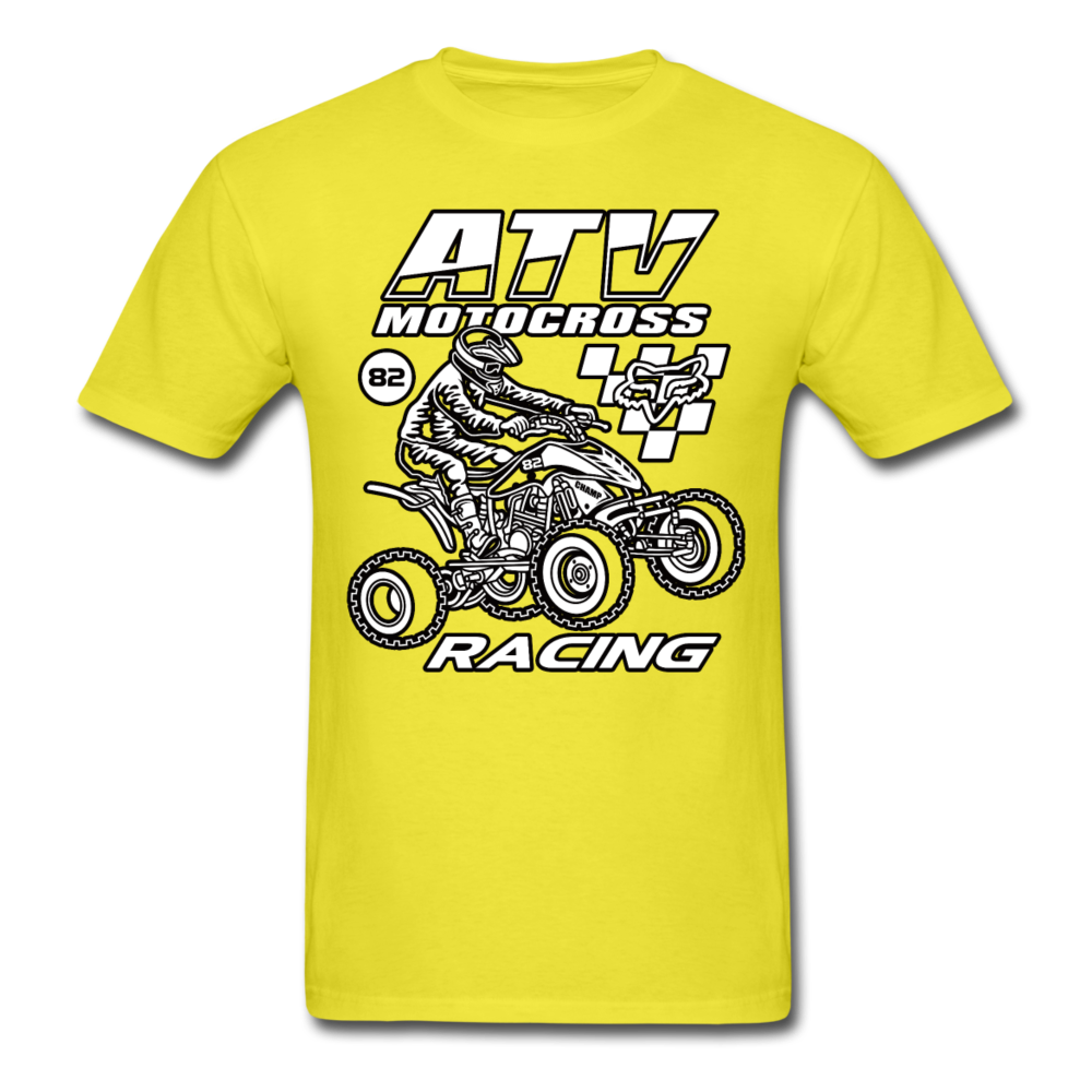 Vintage ATV Racing Graphic Tee; MX, Supercross - yellow