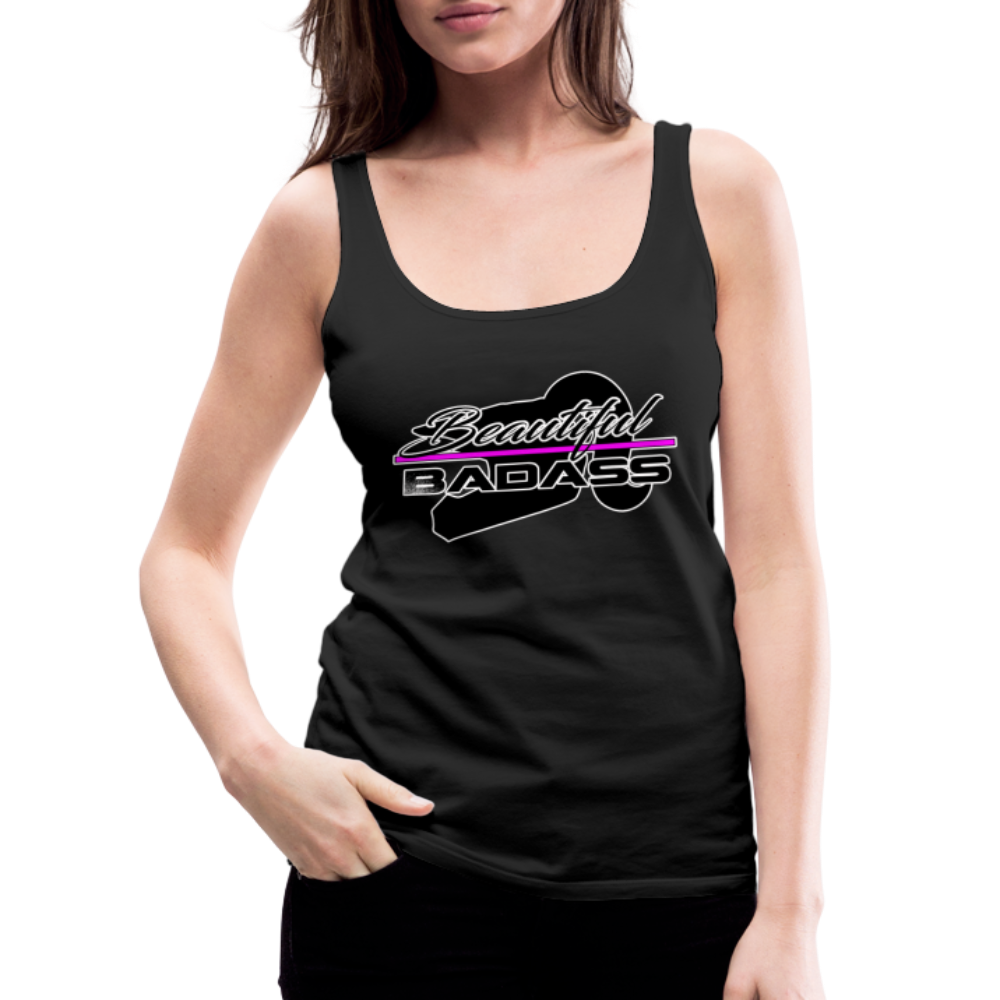 Women’s Mx Beautiful Premium Graphic Tank Top; MX ATV, UTV - black