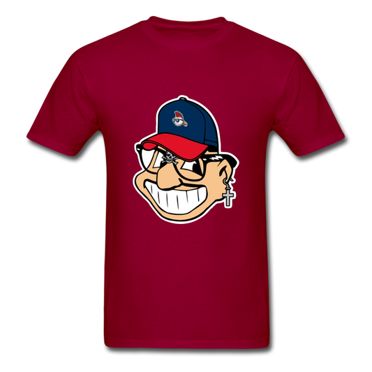 Classic Major League Graphic Tee: Wild Thing, Jobu, Indians, Cleveland - dark red