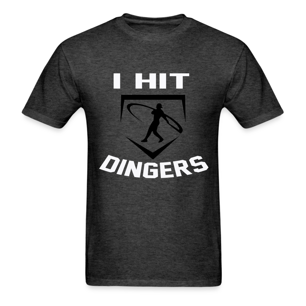 Swingman Baseball I Hit Dingers Graphic Tee - heather black