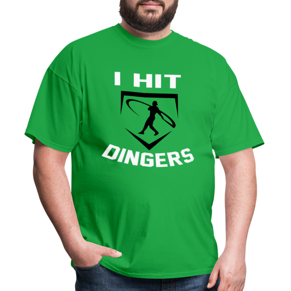Swingman Baseball I Hit Dingers Graphic Tee - bright green