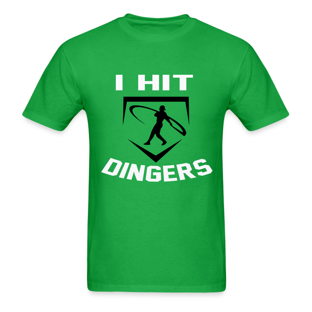 Swingman Baseball I Hit Dingers Graphic Tee - bright green