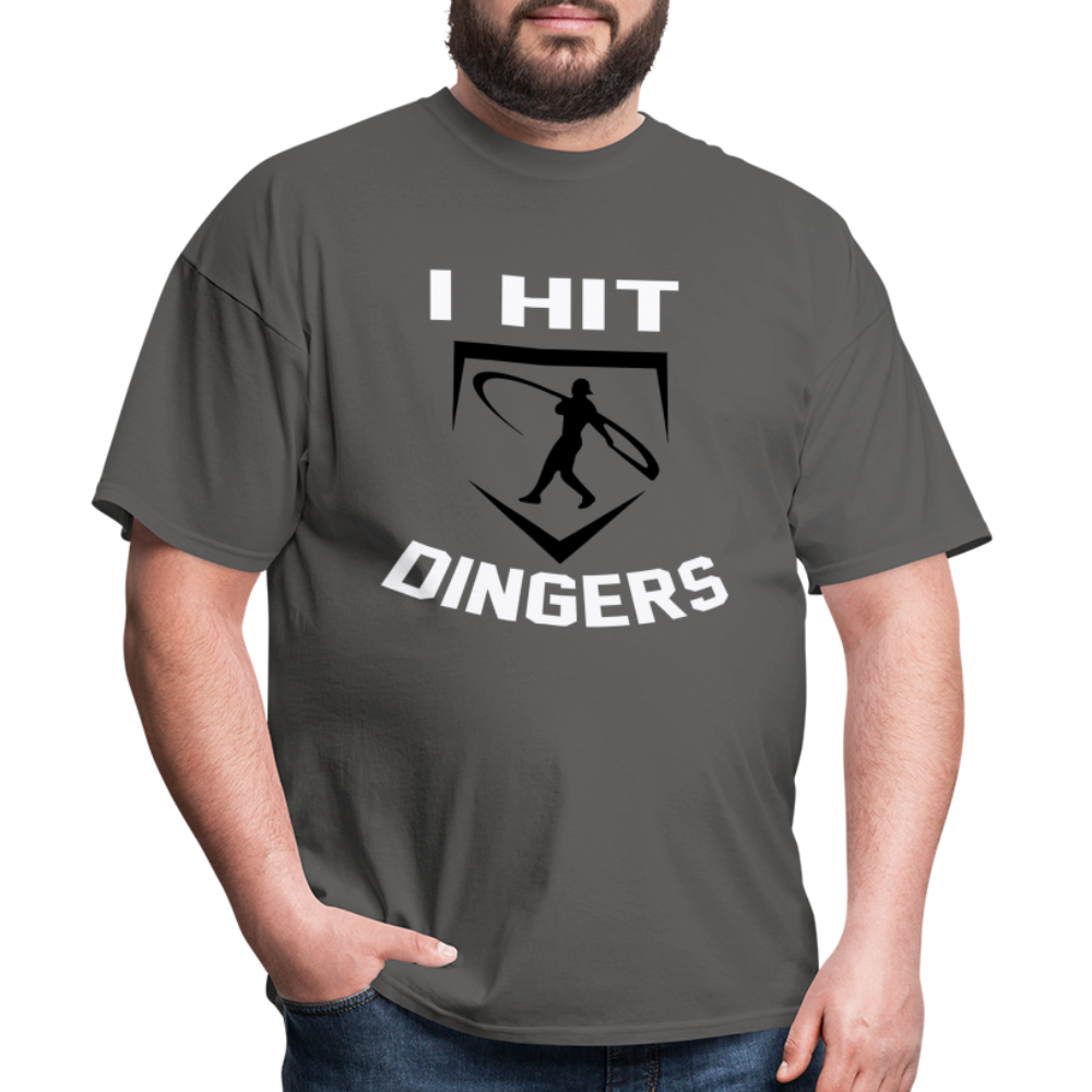 Swingman Baseball I Hit Dingers Graphic Tee - charcoal