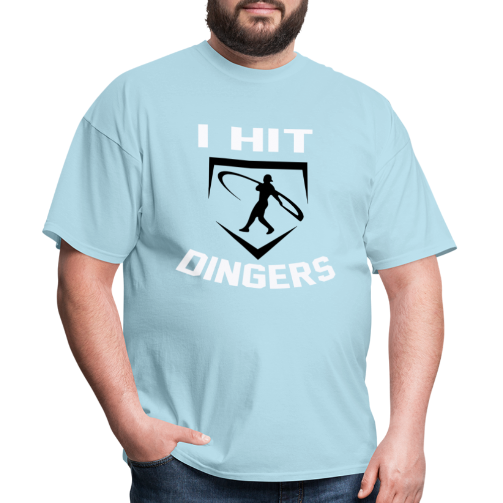 Swingman Baseball I Hit Dingers Graphic Tee - powder blue