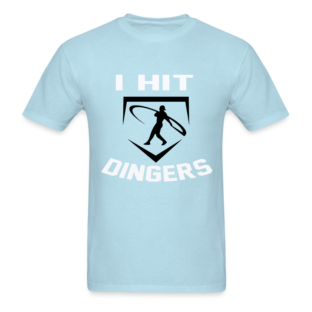 Swingman Baseball I Hit Dingers Graphic Tee - powder blue