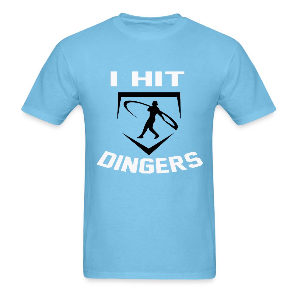 Swingman Baseball I Hit Dingers Graphic Tee - aquatic blue