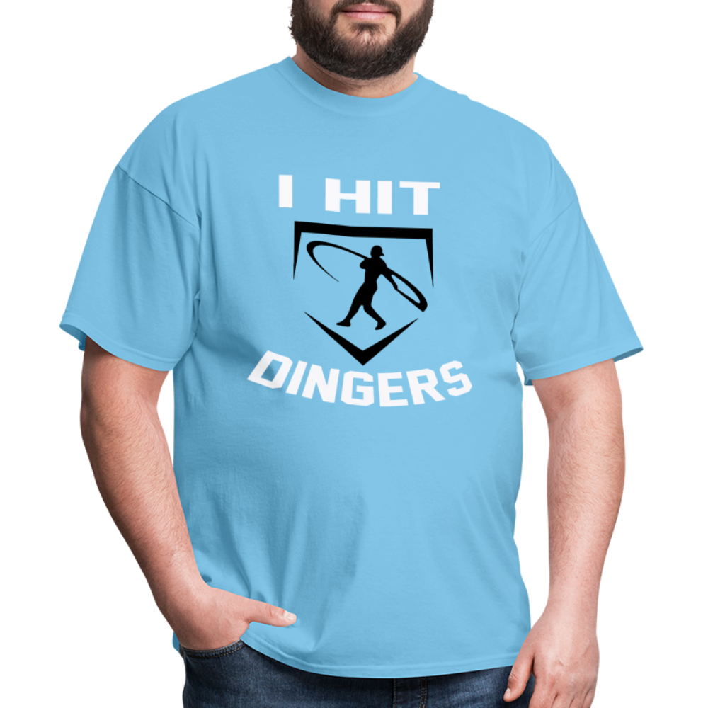 Swingman Baseball I Hit Dingers Graphic Tee - aquatic blue