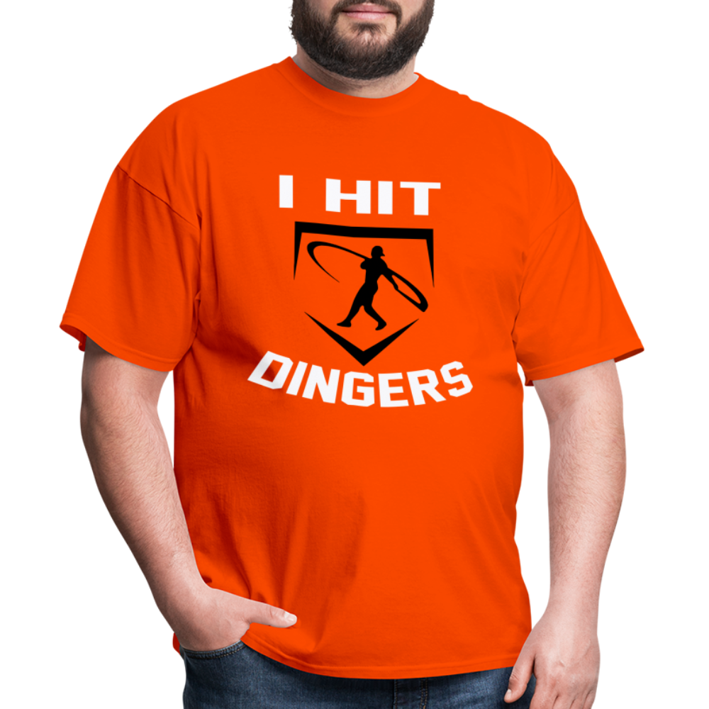 Swingman Baseball I Hit Dingers Graphic Tee - orange