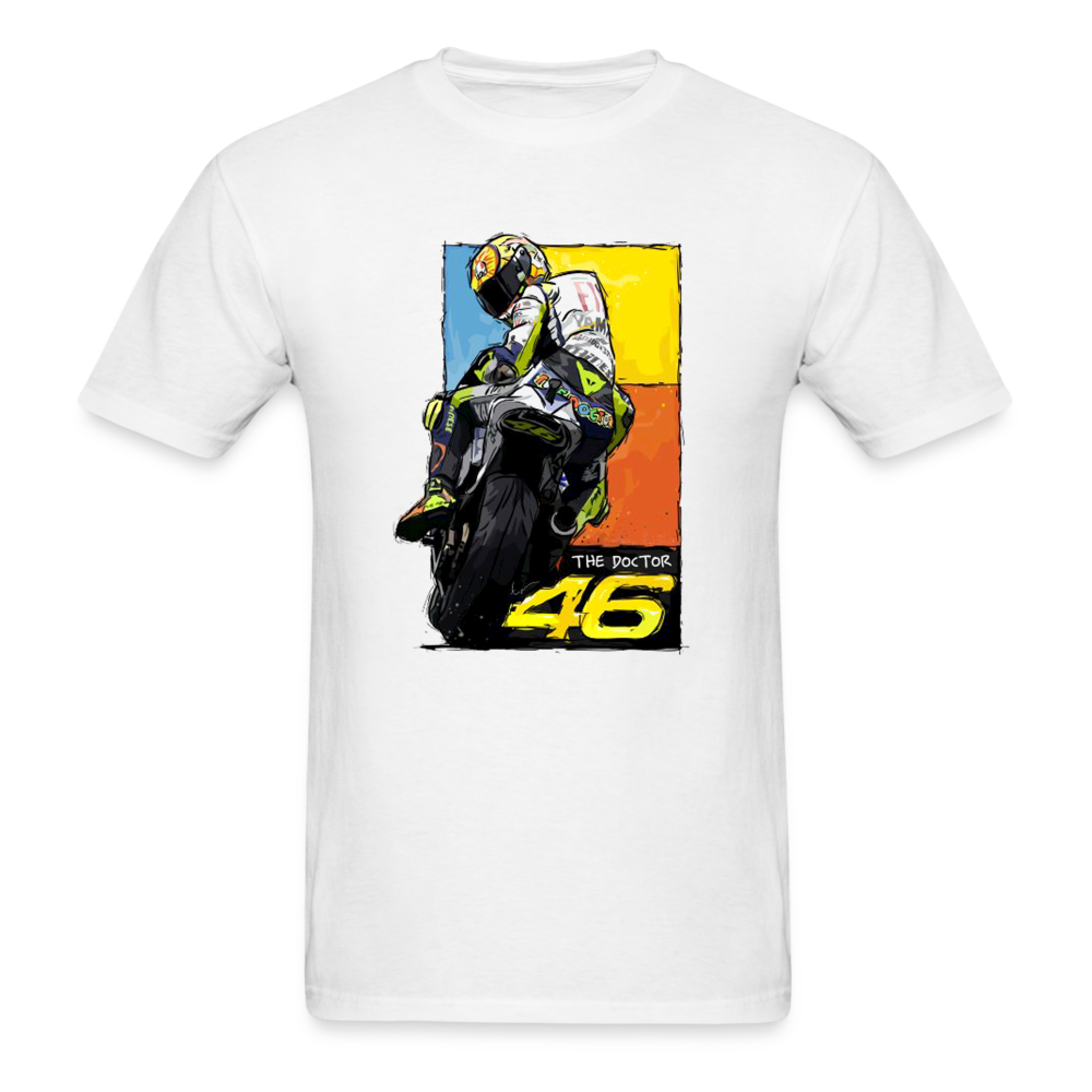 MotoGP Rossi 46 The Doctor Custom Graphic Tee - white