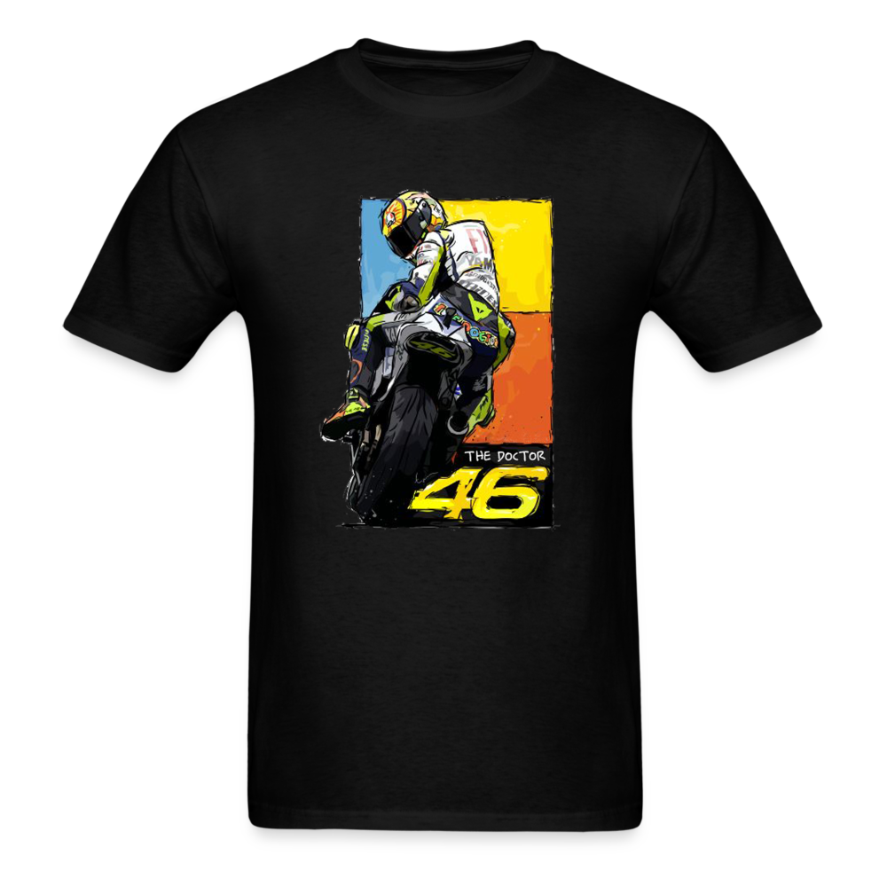MotoGP Rossi 46 The Doctor Custom Graphic Tee - black