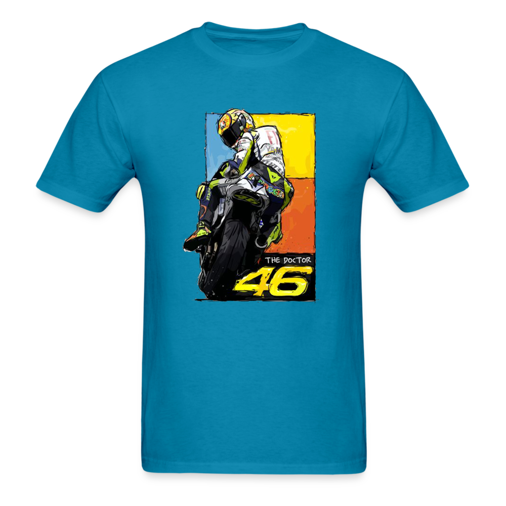 MotoGP Rossi 46 The Doctor Custom Graphic Tee - turquoise