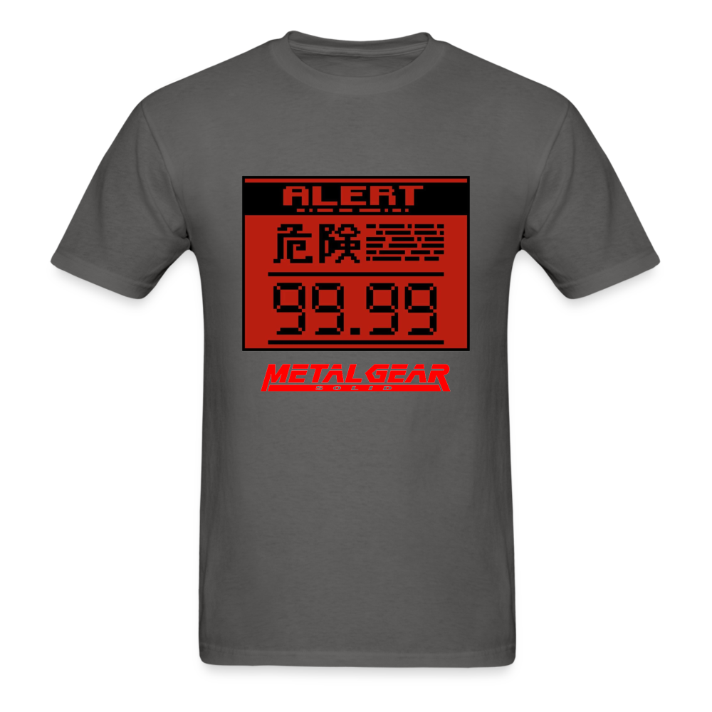 Metal Gear Solid T-Shirt; Solid Snake, Playstation, Gaming, MSG - charcoal