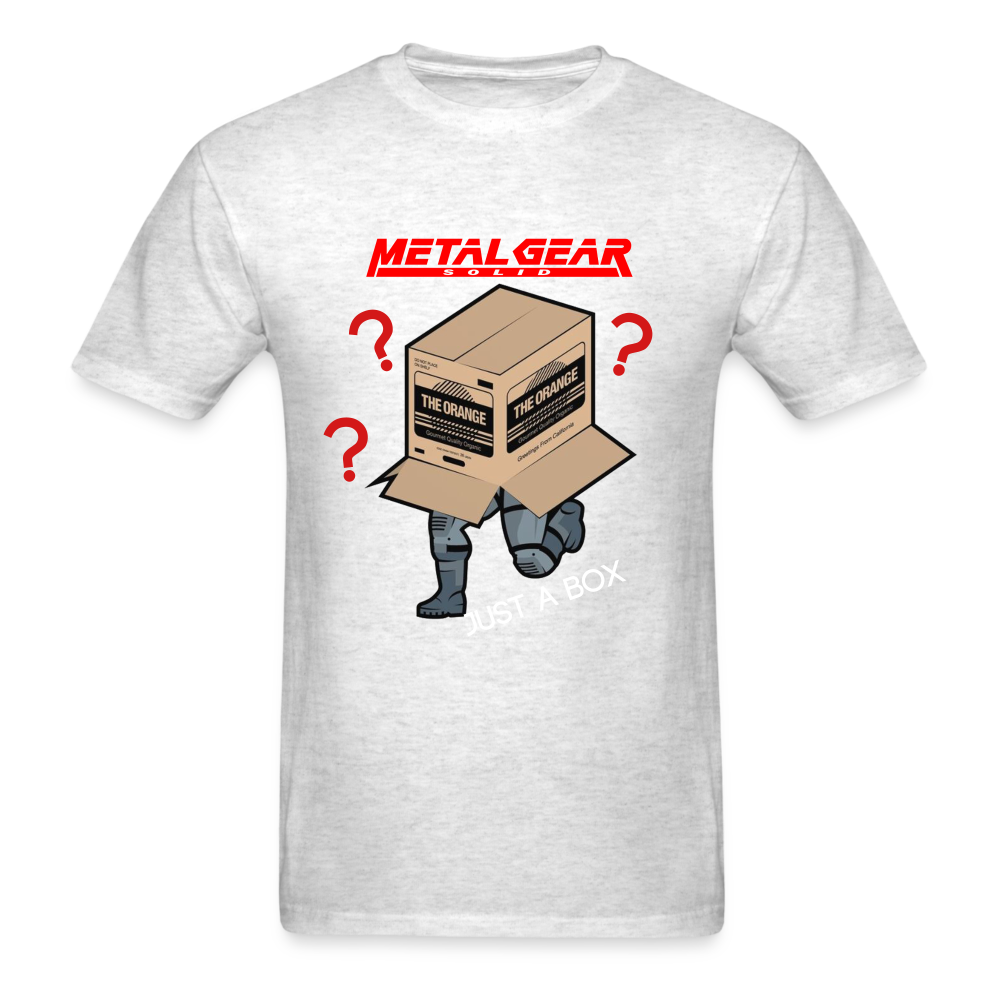 Metal Gear Solid T-Shirt; Solid Snake, Playstation, Gaming, MSG - light heather gray