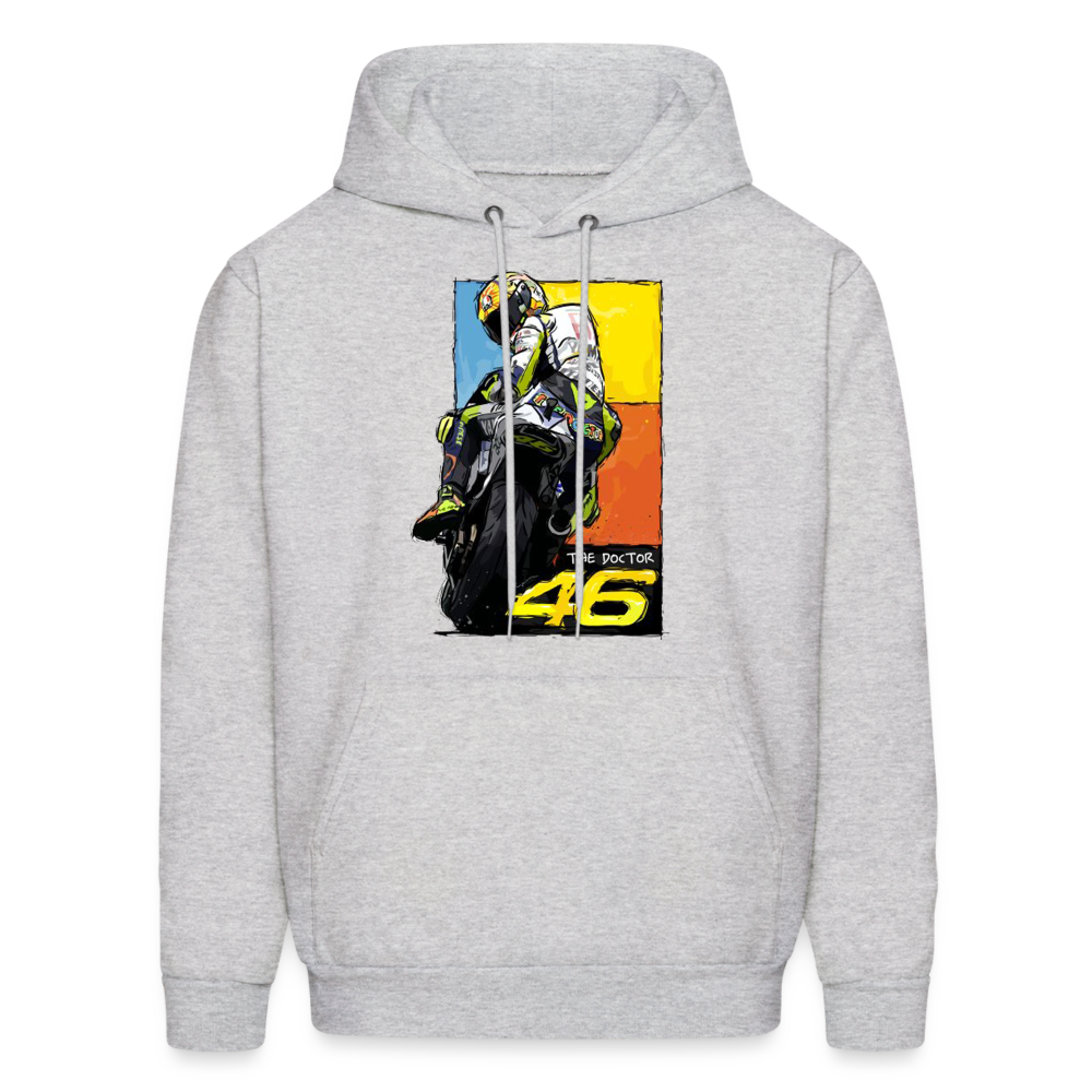 MotoGP Rossi 46 The Doctor Custom Hoodie - ash
