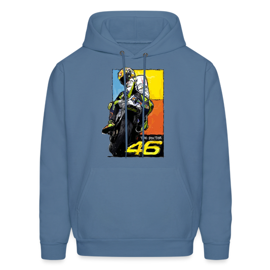 MotoGP Rossi 46 The Doctor Custom Hoodie - denim blue