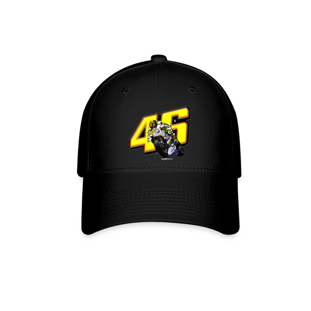 MotoGP Rossi 46 The Doctor Custom Flex Fit Hat - black