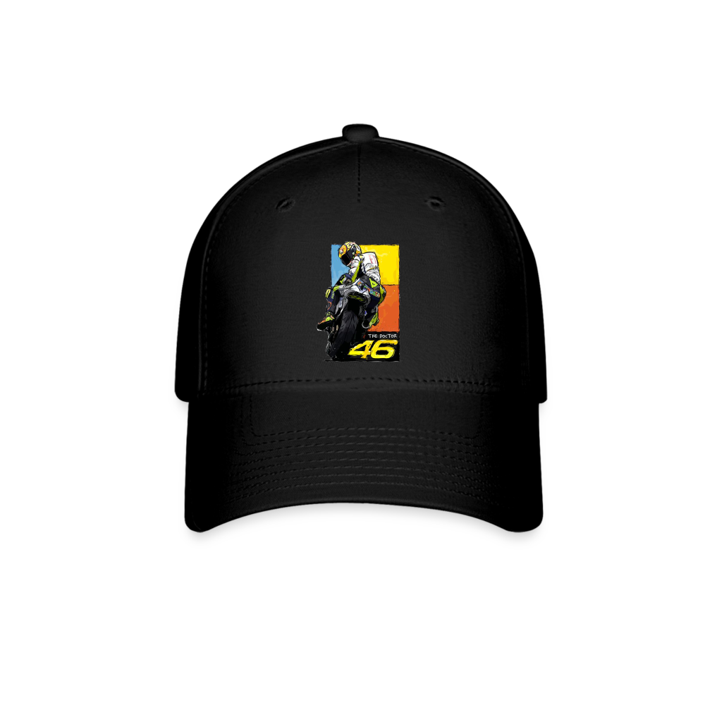 MotoGP Rossi 46 The Doctor Custom Flex Fit Hat - black
