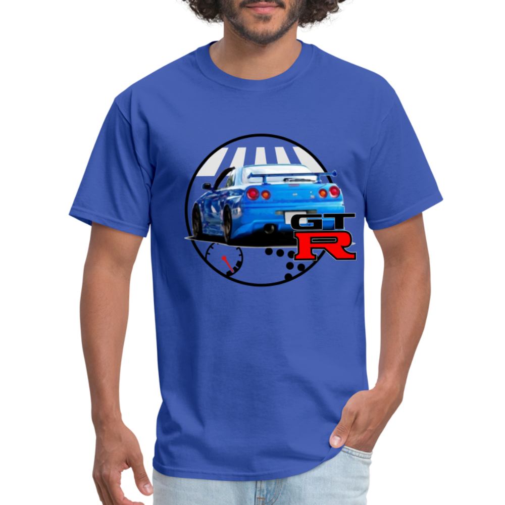 Custom Nissan GTR R34 Skyline Graphic Tee - royal blue