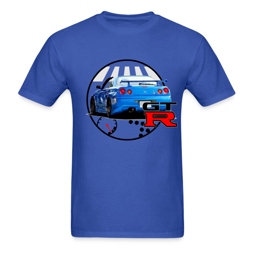 Custom Nissan GTR R34 Skyline Graphic Tee - royal blue