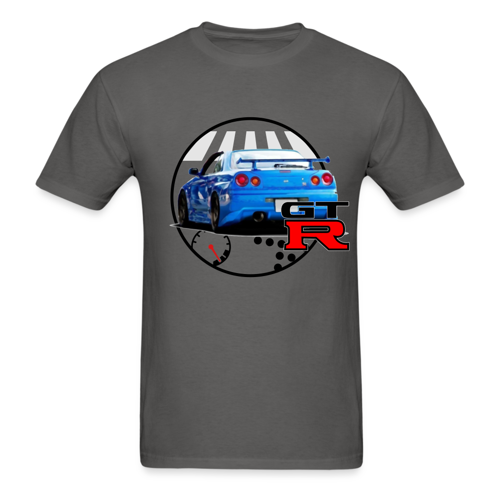 Custom Nissan GTR R34 Skyline Graphic Tee - charcoal