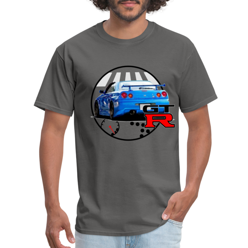 Custom Nissan GTR R34 Skyline Graphic Tee - charcoal