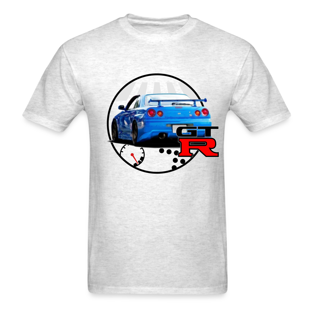 Custom Nissan GTR R34 Skyline Graphic Tee - light heather gray