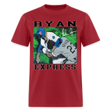 Nolan Ryan Art 3 Graphic Tee - dark red