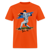 Nolan Ryan Art 2 Graphic Tee - orange