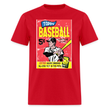 Vintage Topps Baseball Graphic Tee - red