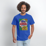 1990s Topps Baseball Pack Graphic Tee - royal blue