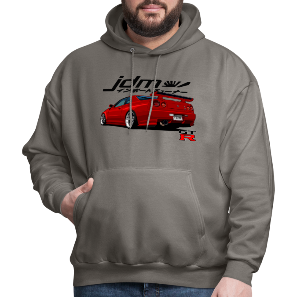 JDM GTR R34 Hoodie - asphalt gray